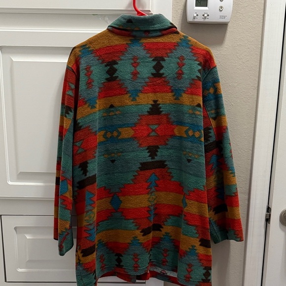 Natural Reflections Multicolor Patterned Cape - Picture 3 of 4